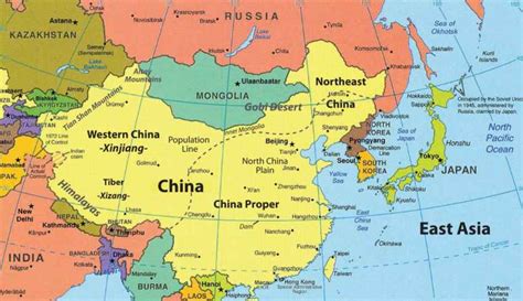 The PRC and its neighbours: an overview over the placement of ASEAN.